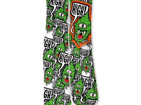 TROG High Bud Crew Socks Fashion