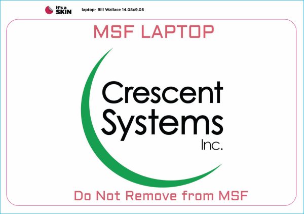 Crescent Systems 5 pcs laptop skins W:14 2 8 L: 9 2 8 Discount