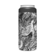 Black White Marble Swirl | Skin For YETI Rambler 12oz  Slim Can For Discount