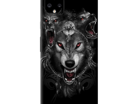 Angry Wolves Pack Howling | Skin For Google Pixel 4 XL Fashion