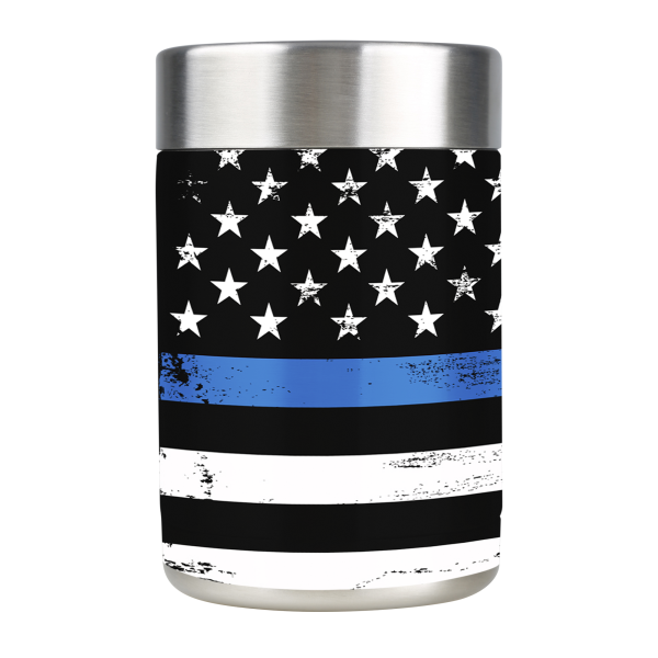 Thin Blue Line | Skin For Ozark Trail 12oz Can Cooler Supply