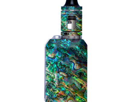 Abalone Shell Swirl Neon Green Opalescent | Skin For VooPoo Drag Baby Trio Online Sale