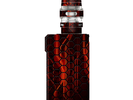 Abstract Red Metal | Skin For VooPoo Alpha ZIP Online