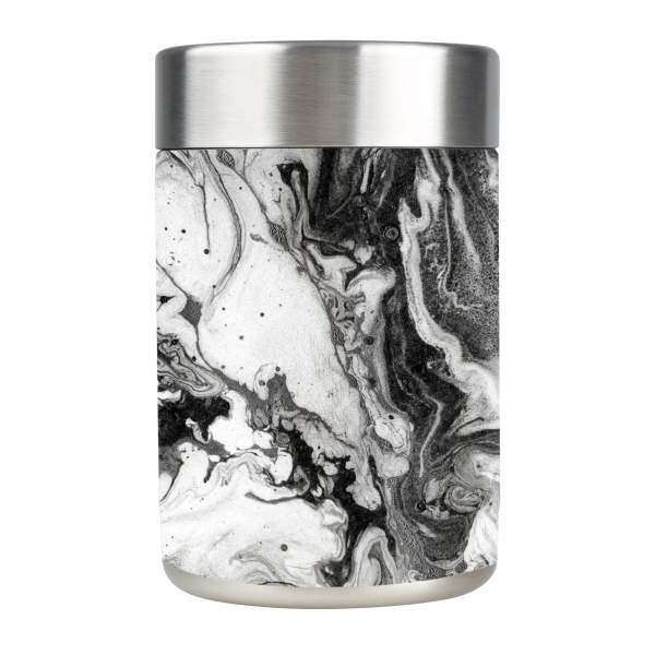 Black White Marble Swirl | Skin For Ozark Trail 12oz Can Cooler For Discount