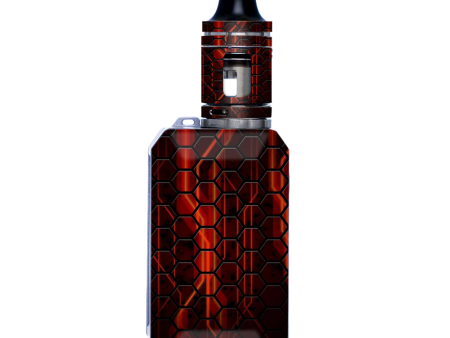 Abstract Red Metal | Skin For VooPoo Drag Baby Trio Online Sale