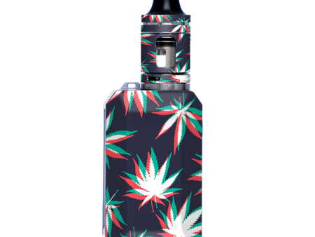 3D Holographic Week Pot Leaf | Skin For VooPoo Drag Baby Trio on Sale