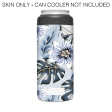 Blue Monstera | Skin For YETI Rambler 12oz  Slim Can Sale