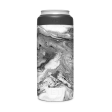 Black White Marble Swirl | Skin For YETI Rambler 12oz  Slim Can For Discount