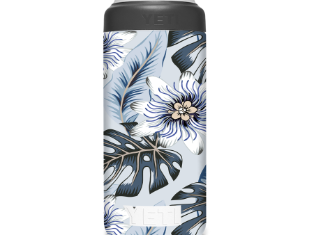 Blue Monstera | Skin For YETI Rambler 12oz  Slim Can Sale