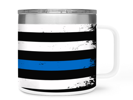 Thin Blue Line | Skin For YETI Rambler 14oz  Tumbler For Discount