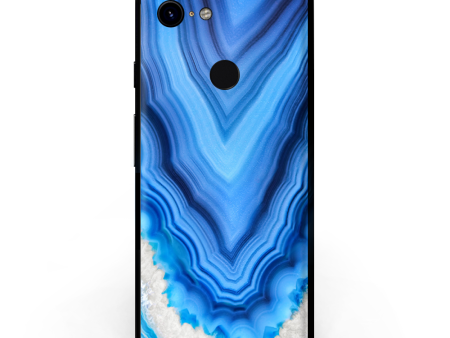 Crystal Blue Ice Marble | Skin For Google Pixel 3 Hot on Sale