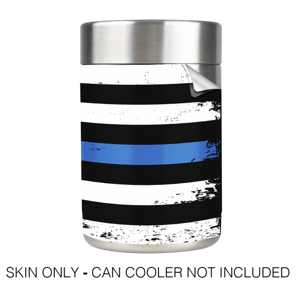 Thin Blue Line | Skin For Ozark Trail 12oz Can Cooler Supply