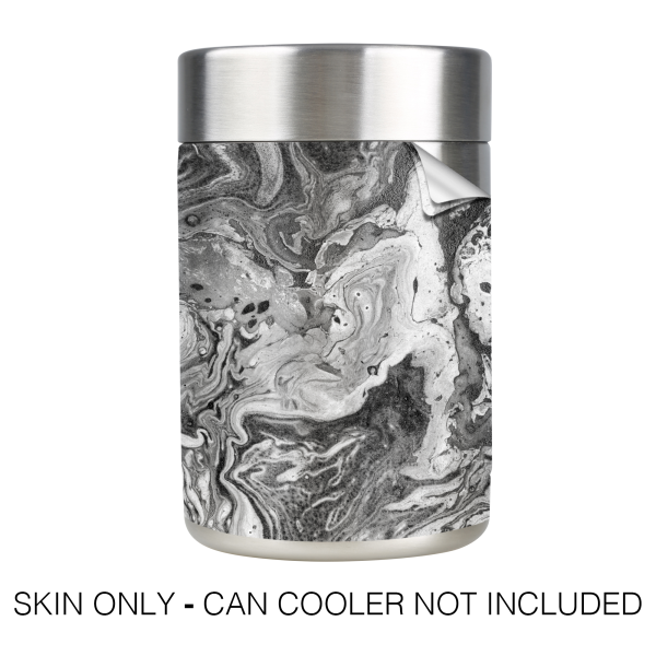 Black White Marble Swirl | Skin For Ozark Trail 12oz Can Cooler For Discount